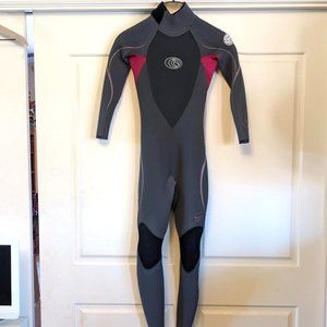 Girls Rip Curl E3+ G-Bomb 3.2 Back-zip Full Wetsuit, Size 10/12